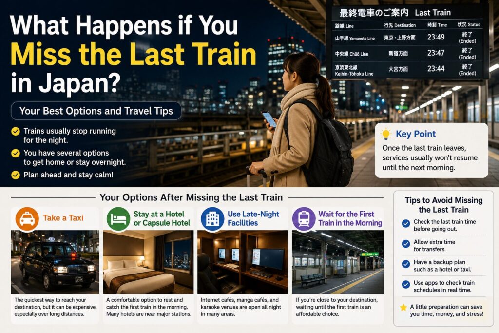 What Happens if You Miss the Last Train in Japan? Your Best Options