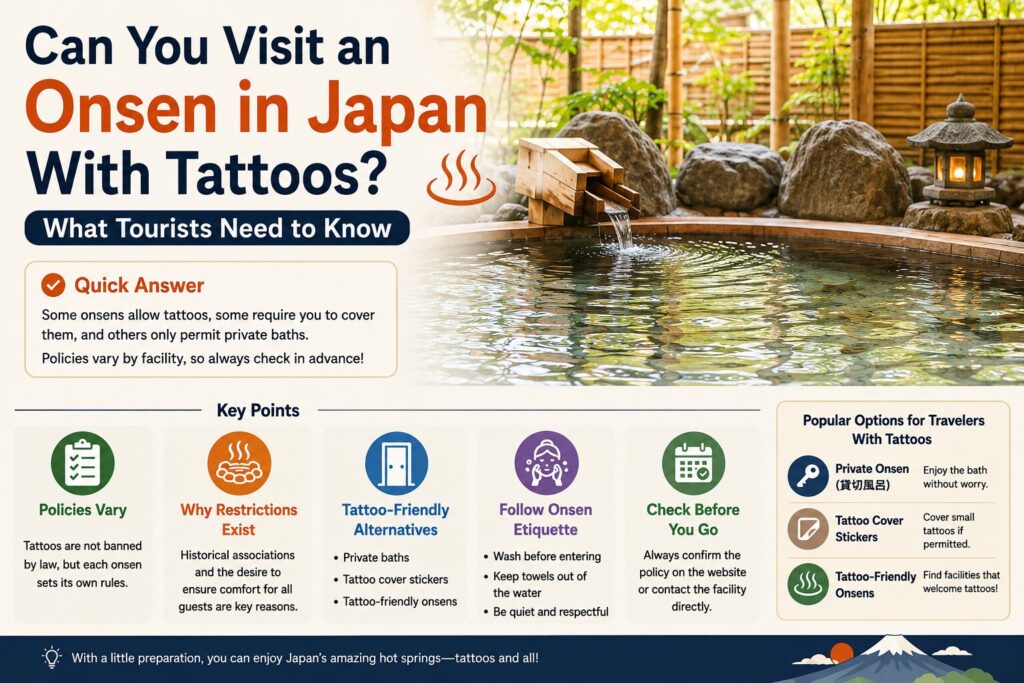 Can You Visit an Onsen in Japan With Tattoos? What Tourists Need to Know